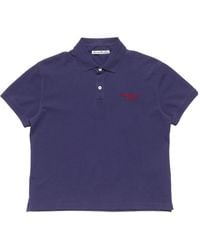 Acne Studios - Logo Polo T-Shirt - Lyst