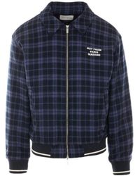 Drole de Monsieur - Drôle De Monsieur Check Zip-Up Jacket - Lyst