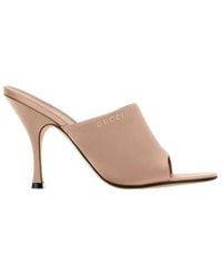 Gucci - High Heel Slide Sandals - Lyst
