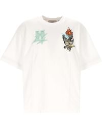 Off-White c/o Virgil Abloh - Logo Printed Crewneck T-Shirt - Lyst