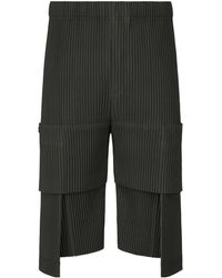 Homme Plissé Issey Miyake - Homme Plissé Issey Miyake Pleated Cargo Shorts - Lyst