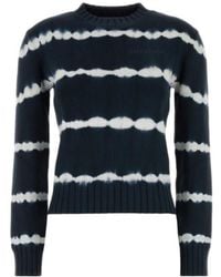 Balenciaga - Striped Knitted Crewneck Jumper - Lyst
