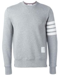 Thom Browne - Engineered 4-Bar Crewneck Sweatshirt - Lyst