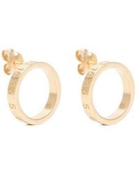 Maison Margiela - Circle Logo-Engraved Earrings - Lyst