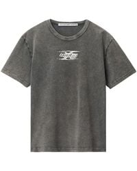 Alexander Wang - T By Blade Logo-Embossed T-Shirt - Lyst