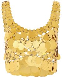 Rabanne - Sequined Short Top - Lyst