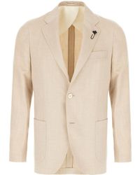 Lardini - Notched Lapels Button Blazer - Lyst