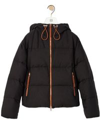 Loewe - Drawstring Hooded Down Jacket - Lyst