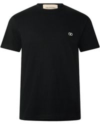 Valentino - Crew Neck Casual T-Shirt - Lyst