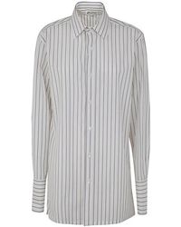 Maison Margiela - Striped Long-Sleeved Shirt - Lyst