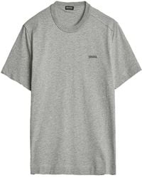 ZEGNA - Logo-Detail T-Shirt - Lyst