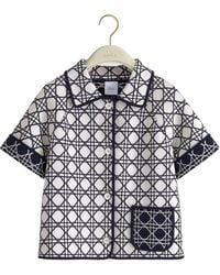 Dior - Macrocannage Short-Sleeved Jacket - Lyst
