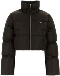 Prada - Long-Sleeved Down Jacket - Lyst