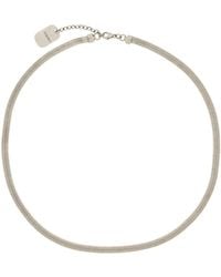 Saint Laurent - Herringbone-Chain Necklace - Lyst