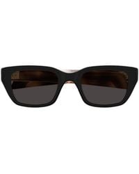 Bottega Veneta - Eyewear Rectangular Frame Sunglasses - Lyst