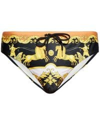 Versace - Signature Baroccoflage Print Swim Trunks - Lyst
