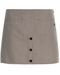 Courreges - Houndstooth Pattern Short Skirt - Lyst