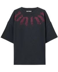 Palm Angels - Big Neck Logo Loose Fit T-Shirt - Lyst