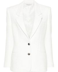 Alessandra Rich - Single-Breasted Boucl Blazer - Lyst
