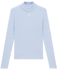Courreges - Courrèges High Neck Knitted Jumper - Lyst