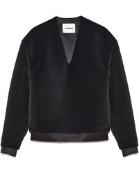 Jil Sander - Long Sleeve V-Neck Jumper - Lyst