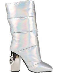 Dolce & Gabbana - Color-Blocked Metallic Ankle Boots - Lyst