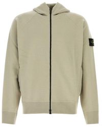 Stone Island - Long-Sleeve Hooded Sweatshirt - Lyst