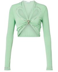 Rabanne - Cutout Embellished Crop Top - Lyst