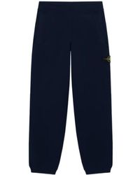 Stone Island - Knitted Logo-Patch Joggers - Lyst
