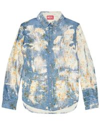 DIESEL - C-Assy Floral-Print Long-Sleeve Shirt - Lyst