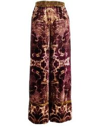Pierre Louis Mascia - Damask-Print Velvet Trousers - Lyst