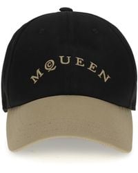 McQueen - Logo Embroidered Two-Toned Baseball Cap - Lyst