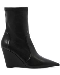 Stuart Weitzman - Stuart Wedge Sock Ankle Boots - Lyst
