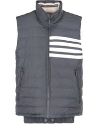 Thom Browne - Twill Down-Filled 4-Bar Ski Vest - Lyst