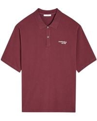 Acne Studios - Cotton Polo Shirt Embroidered With Brand Logo - Lyst