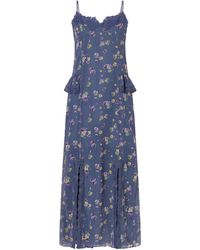 Anna Sui - Lightweight Chiffon Floral Dress - Lyst