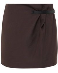 JW Anderson - Jw Anderson Gather Detailed Mini Skirt - Lyst