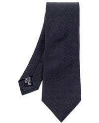Emporio Armani - Jacquard Pattern Pointed Tip Tie - Lyst