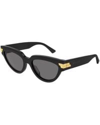 Bottega Veneta - Logo Sunglasses - Lyst