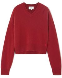 Loulou de Saison - Boxy V-Neck Knitted Sweater - Lyst