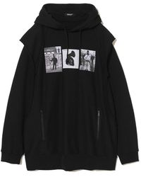 Undercover - Graphic Printed Layered Hoodie - Lyst