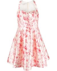 Philosophy Di Lorenzo Serafini - Floral Printed Sleeveless Dress - Lyst