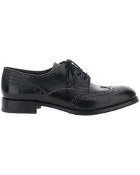 Lidfort - Leather Lace-Up Derby Shoes - Lyst
