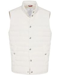 Brunello Cucinelli - Quilted Sleeveless Down Jacket - Lyst