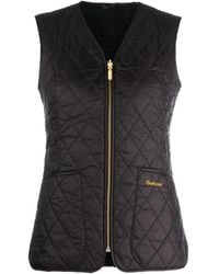 Barbour - V-Neck Sleeveless Vest - Lyst