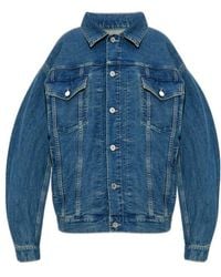 Vetements - Button-Fastening Flap-Pocket Denim Jacket - Lyst