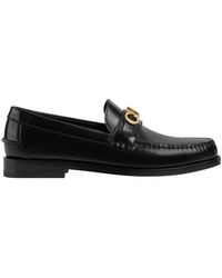 Gucci - Logo Plaque Slip-On Loafers - Lyst