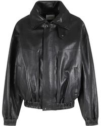 Magda Butrym - Leather Aviator Jacket - Lyst