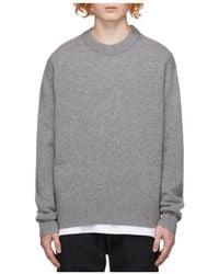 FRAME - Logo Knitted Pullover - Lyst