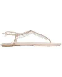 Rene Caovilla - René Caovilla Diana Embellished Open Toe Sandals - Lyst